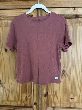 Vouri Casual Short Sleeve Tee in Dusty Rose